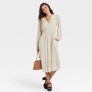 Long sleeve midi dress